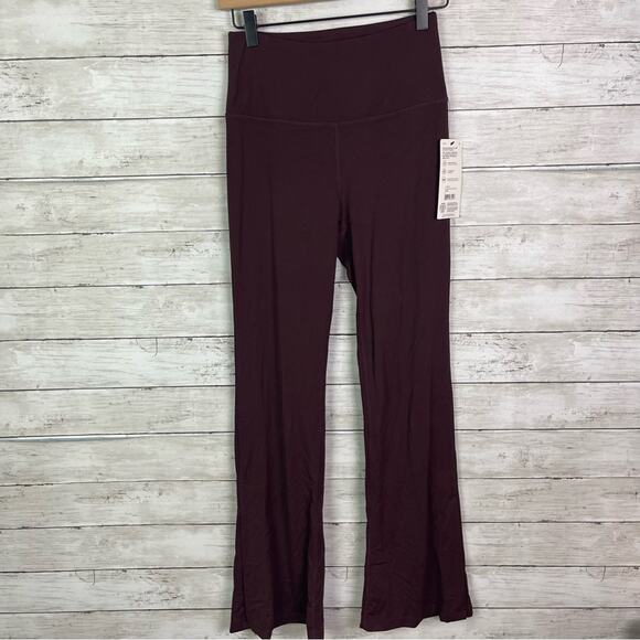 MPG Vital High Rise Boot Cut Slide Slit Leggings Coffee Size Small - Picture 1 of 5